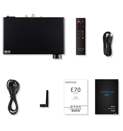 Topping E70 - Przetwornik cyfrowo-analogowy DAC z Bluetooth 5.1