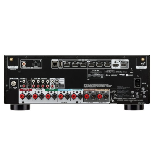 Denon AVR-X2900H DAB - Amplituner sieciowy 7.2 4K/8K Dolby Atmos z HEOS