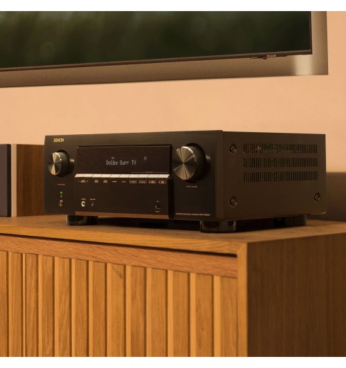 Denon AVR-X2900H DAB - Amplituner sieciowy 7.2 4K/8K Dolby Atmos z HEOS