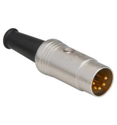 REAN by Neutrik NYS322G - Pozłacany wtyk DIN 5
