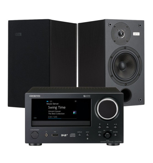 Zestaw stereo 2.0 – Onkyo CR-N775D + STX MX-140