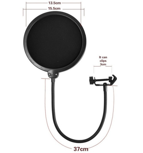 Mikrofon Novox NC-X + statyw podłogowy + POP filtr