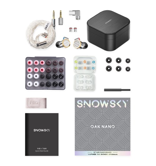 FiiO Snowsky Oak Nano - Profesjonalne słuchawki dokanałowe IEM Hi-Res Audio
