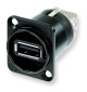 Gniazdo panelowe panel USB A-B Neutrik NAUSB-W-B
