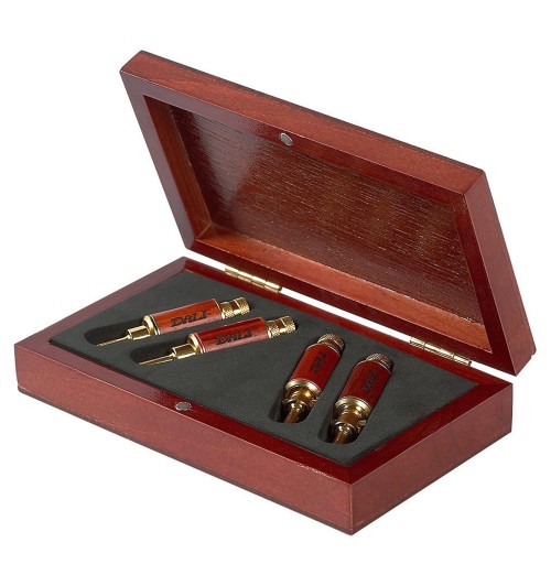 Dali 4 Bananas Wooden Box - Wtyki głośnikowe typu banan komplet 4 sztuk