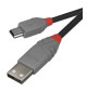 Lindy 36721 kabel USB 2.0 A – mini USB B Anthra Line  - 0.5 m