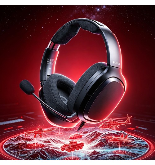 FiiO FG3 - Wokółuszne słuchawki gamingowe 7.1 z mikrofonem