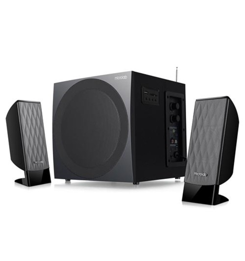 Microlab M-300BT - Zestaw głośników komputerowych 2.1 z Bluetooth i FM