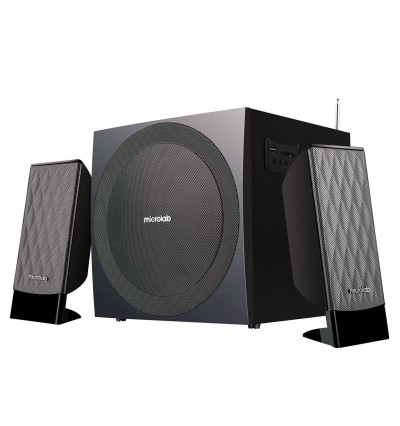 Microlab M-300BT - Zestaw głośników komputerowych 2.1 z Bluetooth i FM