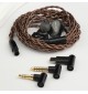 Tanchjim Fission Black - Słuchawki dokanałowe HiFi z wymiennymi wtykami 3.5mm, 4.4mm i USB-C