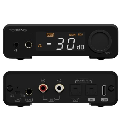 Topping DX1 II - Wzmacniacz słuchawkowy z DAC dla graczy