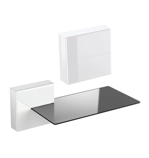 Meliconi Ghost Cubes - maskownice do kabli (2 sztuki) + szklana półka