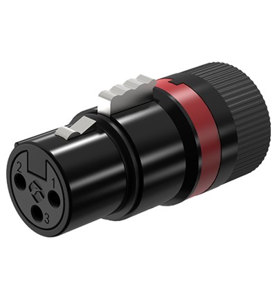 Wtyk XLR złącze żeńskie obrotowe - Roxtone LX3FH