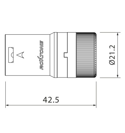 Wtyk XLR złącze męskie obrotowe - Roxtone LX3MH
