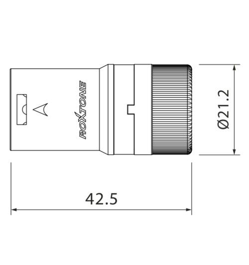 Wtyk XLR złącze męskie obrotowe - Roxtone LX3MH
