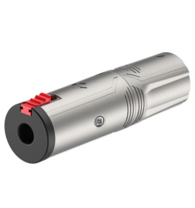 Adapter / przejściówka wtyk XLR męski do Jack 6,3 mm Stereo żeński z blokadą - Roxtone RA3XMJF