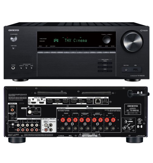 Zestaw kina domowego 5.0: Onkyo TX-NR6100 + Klipsch RP-6000F II + RP-600M II + RP-504C II