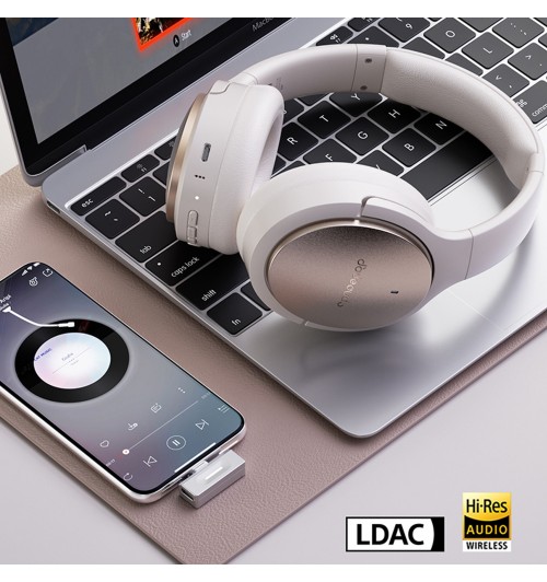 FiiO x JadeAudio JN3 - Wokółuszne słuchawki bezprzewodowe Bluetooth 6.0 z ANC