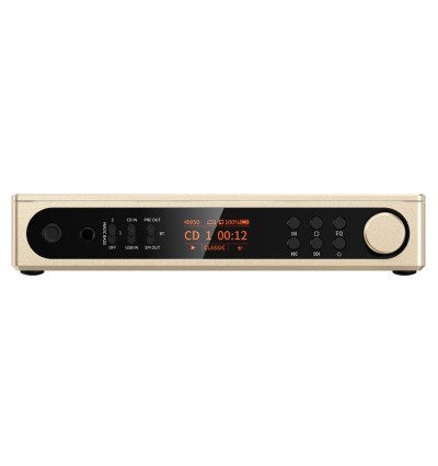 FiiO DM15 R2R Titanium Gold Limited - Przenośny odtwarzacz CD z Bluetooth 5.4