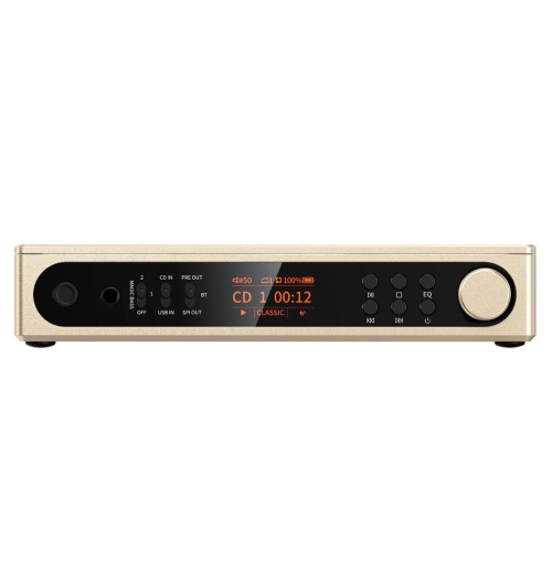 FiiO DM15 R2R Titanium Gold Limited - Przenośny odtwarzacz CD z Bluetooth 5.4