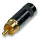 Pozłacany wtyk RCA REAN / Neutrik NYS 352BG