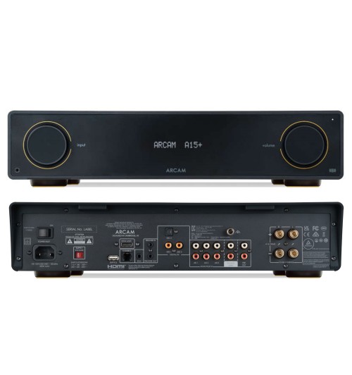 Arcam A15+ - Wzmacniacz zintegrowany stereo z Bluetooth i Auracast