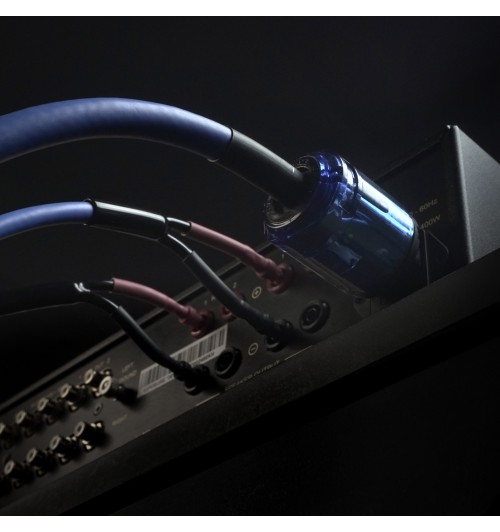 Melodika SBP05 Sky Blue - Kabel zasilający z uziemieniem Schuko - IEC C13 0,5m