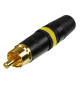 Pozłacany wtyk RCA REAN / Neutrik NYS-373