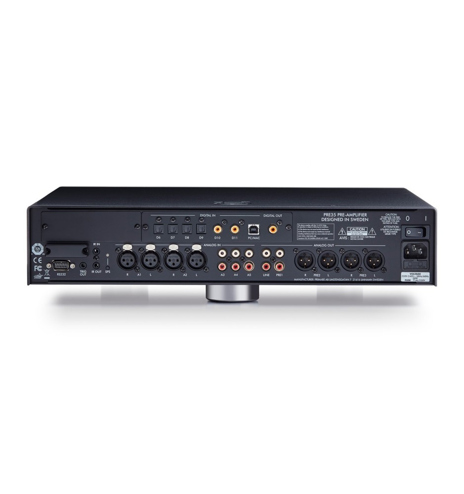 Primare PRE35 DAC DM36 - Flagowy przedwzmacniacz z DAC - Bogate wejścia i wyjścia XLR/RCA
