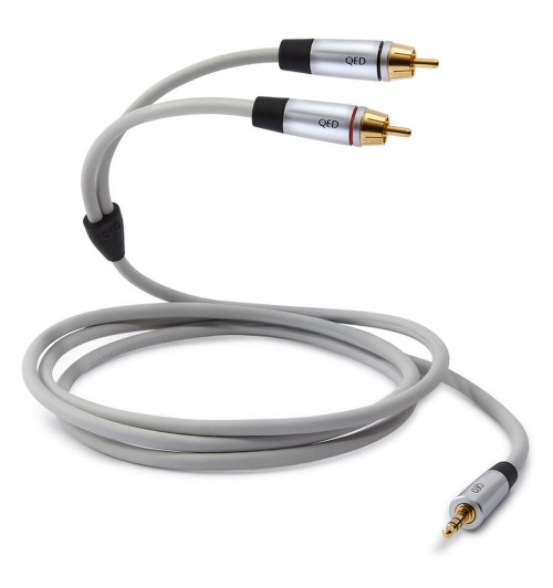 QED Performance J2P Jack-RCA QE7734 - Kabel interkonekt audio stereo 3,5mm Jack - 2x RCA 1,5m