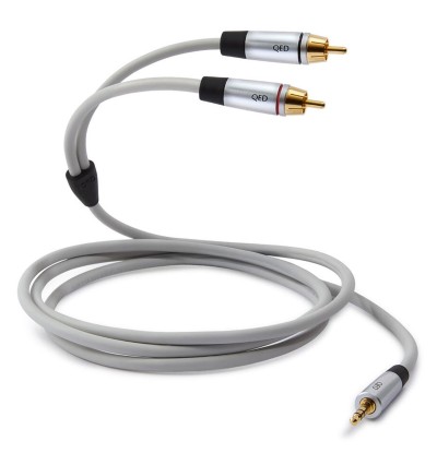 QED Performance J2P Jack-RCA QE7737 - Kabel interkonekt audio stereo 3,5mm Jack - 2x RCA 3m