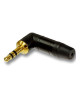 Kątowy wtyk mini Jack STEREO 3.5 mm męski Neutrik NTP3RC-B