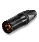Wtyk XLR 3-pinowy męski Neutrik NC3MXX-B