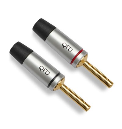 QED Performance Plugs QE7631 - Pozłacane wtyki głośnikowe bananowe (para)