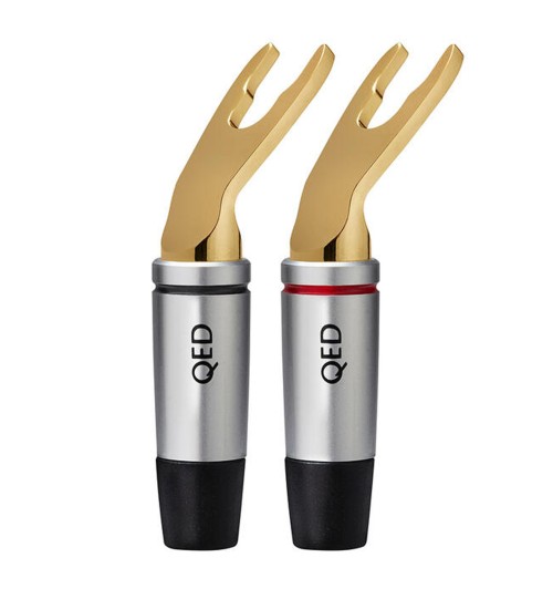 QED Performance Spades QE7634 - Pozłacany wtyk głośnikowy widełkowy
