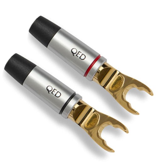 QED Performance Spades QE7634 - Pozłacany wtyk głośnikowy widełkowy