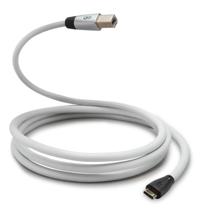 QED Performance USB C-B QE7841 - Profesjonalny kabel USB-C do USB-B 0,6m