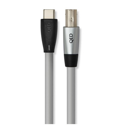 QED Performance USB C-B QE7841 - Profesjonalny kabel USB-C do USB-B 0,6m