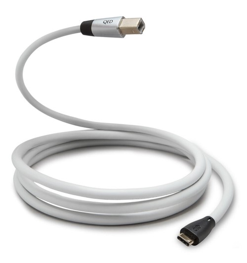 QED Performance USB C-B QE7844 - Profesjonalny kabel USB-C do USB-B 1,2m