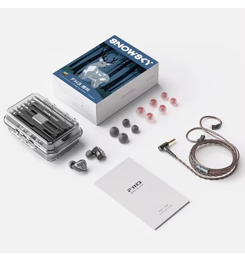 FiiO FH3 Lumi - Hybrydowe słuchawki dokanałowe 1DD + 2BA IEM Hi-Res