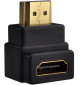 Płaskie przejście kątowe HDMI - HDMI 90 stopni
