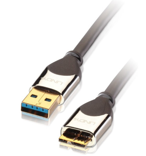 Kabel USB 3.0 typu A - micro B Lindy