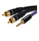 Melodika MDMJ2R10 Kabel Jack 3.5mm - 2 RCA 0.5m