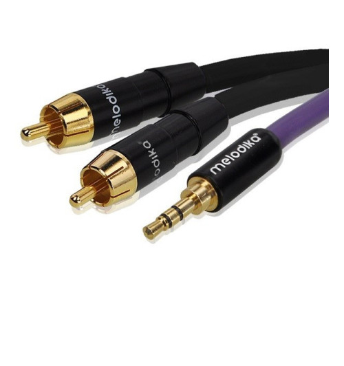 Melodika MDMJ2R10 Kabel Jack 3.5mm - 2 RCA 0.5m