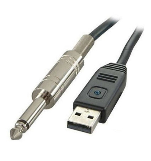 Kabel / adapter USB - Jack 6.3 mm mono Lindy 6104 - 5m