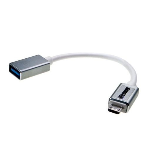 Kabel micro USB - gniazdo USB 3.0 Wireway WW331501 - 10cm