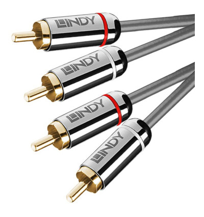 Lindy Cromo Line 35344 – Kabel 2x RCA - 2x RCA - 0,5m