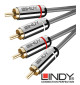 Lindy Cromo Line 35344 – Kabel 2x RCA - 2x RCA - 0,5m