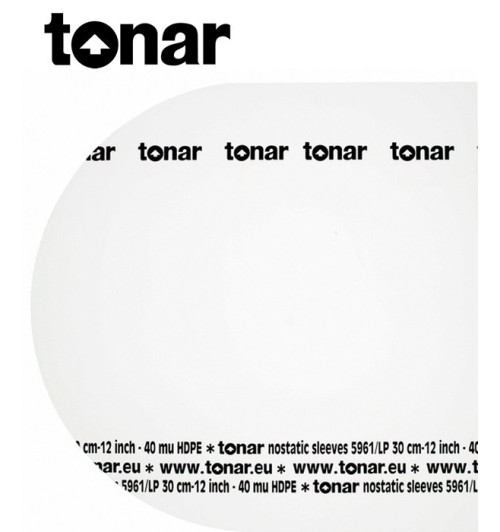 Wewnętrzne koperty do płyt 12” marki Tonar (5961) – 50 sztuk