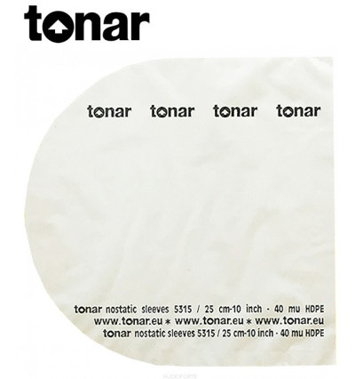 Wewnętrzne koperty do płyt 10” marki Tonar (5315) – 50 sztuk